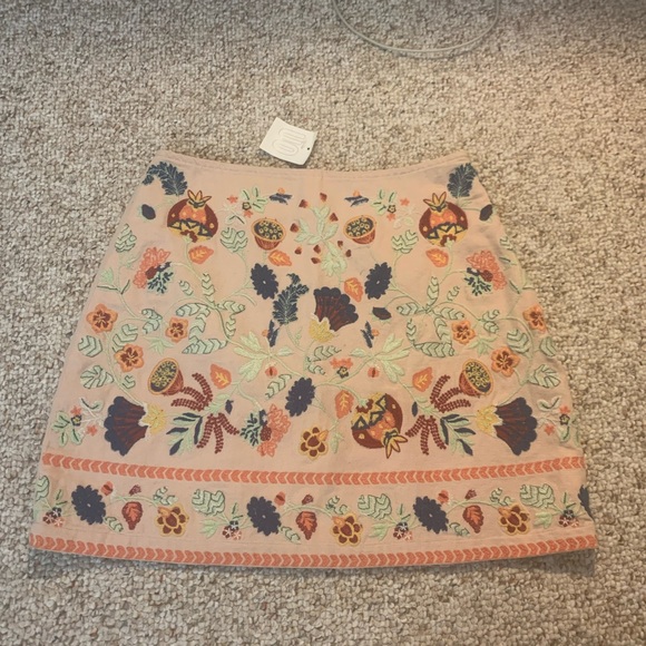 Urban Outfitters Embroidered Floral Mini Skirt - Picture 3 of 4